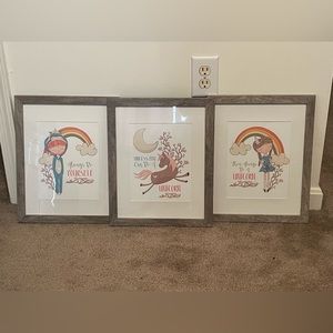 Set of 3 Unicorn prints